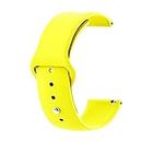 Ainsley 22mm Watch Straps/ Watch Band Compatible for Moto 360 Gen 2 (46mm) (Yellow)
