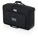 Gator Cases Padded Nylon Dual Carry Tote Bag for Transporting (2) LCD Screens, Monitors and TVs Between 19" - 24"; (G-LCD-TOTE-SMX2)