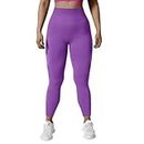Butt Lifting Workout Leggings for Women Solid Color Seamless Sexy Butt Tight Sports Pants High Waist Butt Lifting Fitness Pants Active Sports Running Bottoms C-95