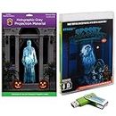 AtmosFX® Spooky Halloween Hollusion Digital Decoration Kit Includes 8 AtmosFX® Video Effects for Halloween Plus 5.5' x 9' Holographic Projection Screen