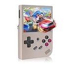 Anbernic RG35XX Handheld Game Console Retro Games Consoles with 3.5 Inch IPS Screen 64G TF Card 5474 Classic Games 2100mAh Battery Support Linux and Garlic Dual Stylem, HDMI and TV Output Gray