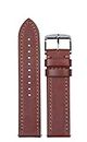 EXOR BABVILON TAN Colour Leather Watch Straps 22 MM With CUT EDGE finish of genuine leather Watch straps/Band for Men and Women