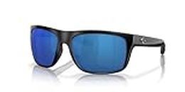Costa Broadbill 580P Gafas de sol polarizadas para deporte, marco negro mate, espejo azul 580P, talla única