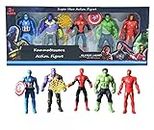 Kammateswara Super Hero Action Figure Toys Set of 5 Action Figure Toys for Kids Superheroes Toys (Set of 5 Action Figures)