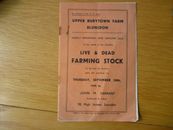 Upper Burytown  farm Blunsdon Swindon 1939 auction catalogue