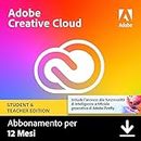 Adobe Creative Cloud | Student & Teacher | 1 Anno | PC/Mac | Codice d'attivazione via email
