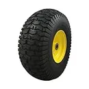 MARASTAR 15x6.00-6 Front Tire Assembly Replacement for John Deere Riding Mowers - Turf Saver Tread