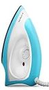 Longway Kwid Light Weight Non-Stick Teflon Coated Dry Iron, Electric Iron for Clothes | 1 Year Warranty| (1100 Watt, Blue)