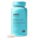 Love Wellness Vaginal Probiotics for Women, Good Girl Probiotics | pH Balance Supplement for Feminine Health with Prebiotics | Urinary Tract Health for Vaginal Odor & Flora | 60 Count (Pack of 1)