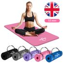 Estera de yoga extra gruesa 15 mm gimnasio entrenamiento fitness Pilates mujeres ejercicio antideslizante Reino Unido