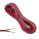 GOIYZTTR 10M 22AWG Elektrodraht Rot und Schwarz Elektrischer Draht Kabel Weiche und Flexible 2 Adriges PVC-Kabel für LED Streifen und Elektronische Verdrahtung