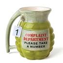 BigMouth Inc. Complaint Department Mug Taza, cerámica, Verde, Talla única