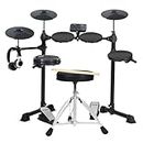 AODSK Electronic Drum Set,Electric Drum Set for kids Beginner with 150 Sounds,Drum Set With 4 Quiet Electric Drum Pads,2 Switch Pedal,Drum Throne,Drumsticks,On-Ear Headphones - AED-400
