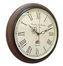 Nautical Gallery Wooden Wall Clock Vintage Unique Style Art Decorative Clock for Home & Office 12 inch - (Brown)