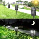 Luci da palo giardino LED ad energia solare patio cortile prato impermeabile esterno 4 pz