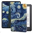 Kindle Paperwhite 4 [10Th Generation 2018 Releases Model: PQ94WIF] Slim Protective Smart Cover Case Hand Painted