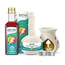Achoo Herbal Compress Kit | Massage Potli 100GM | Pain Oil 100ML | Joint Muscle Pain Relief Kit | Free Candle Diffuser