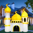 Inflables de patio al aire libre para fiestas musulmanas de 5,9 ft LED luna islámica con...