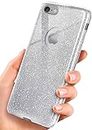 ONEFLOW Glitter Case kompatibel mit iPhone 6s / iPhone 6 Hülle Glitzer Stoßfest, Silikon Schutzhülle dünn, Handyhülle Diamant Strass, Glitzerhülle mit Bling Sparkle - Silber