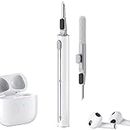 Cleaner Kit for Airpods Pro 1 2 3 Multi-Function Cleaning Pen with Soft Brush Flocking Sponge for Bluetooth Earphones Case Cleaning Tools for Samsung Sony Beats Bose Headphones White