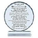YWHL to My Son Gifts from Mom Dad, Inspirational Birthday Gift for Son Adult Teen Boys Present for Back to School Graduation Christmas Anniversary