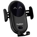 Fresh Fab Finds 10W Qi Fast Charging Wireless Car Charger & Phone Holder - Fits iPhone 13/12/Pro & Samsung S20/S10/S10+ - Black