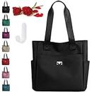 Donubiiu Reposaltrust Bag, Lightweight Waterproof Nylon Shoulder Tote Handbag Crossbody Bags For Women (Black)