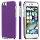 CellEver iPhone 6 / 6s Case, Dual Guard Protective Shock-Absorbing Scratch-Resistant Rugged Drop Protection Cover for Apple iPhone 6 / 6S (Purple)