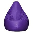 TUSA LIFESTYLE Soft Leather Bean Bag Chair Filled, Gaming Sofa Chair, Perfect for Living Room, Bedroom, Office (Without Beans)- XXXL (Purple)