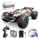 DEERC 9206E Remote Control Car 1:10 Scale Large RC Cars 48+ kmh High Speed for Adults Boys,Girls, Kid,Extra Shell 4WD 2.4GHz Off Road Monster RC Truck,Gift with 2 Battery for 40+ Min Play