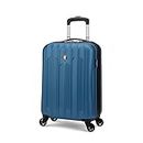 SWISSGEAR Chrome Hardside Spinner International Carry-On Luggage 20-Inch, Blue