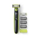 Philips QP2620/10 OneBlade Face + Body Hybrid Trimmer and Shaver with 4 Trimming Combs (New Model)