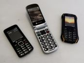 3 x Fake Cell Phones Aspera - Good For Display or For Kids or For Collection