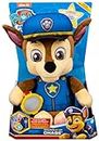 PAW Patrol, Snuggle Up Chase Plush with Torch and Sounds, for Kids Aged 3 Years and Over, Grey