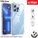 Clear Shockproof Bumper Back Case Cover For iPhone 15 14 13 12 11 Pro XS MAX XR