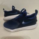 Zapatos deportivos sin cordones Nike Flex para niños pequeños/bebés talla 9C azules/blancos ¡¡Bonitos!!!