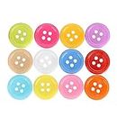 1000Pcs Mixed Color Buttons for Sewing and Crafts, Plastic Clothing Accessories, DIY Handmade Ornament (12mm)
