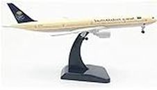 Saudi Arabian Airlines Boeing 777-300ER Diecast Metal 20CM Aircraft Model with Plastic Stand