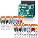 MM MUCH & MORE Compatible Ink Cartridge Replacement for Canon PGI9 PGI-9 PGI 9 to Used for Pixma Pro 9500 Pro 9500-Mark II Printers (2-Set, 2 x Each PBK, MBK, C, M, Y, PC, PM, R, GY, G) 20-Pack