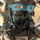 Osprey Xenith 105 Pack Black And Green Large Hiking Camping Rucksack