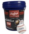 ROLB2 12U Official League Youth Practice Baseball Bucket, 12 Count