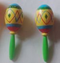 3 (Toy Maracas 1 Pair and 1 Single) Children's Toy Plastic / Used