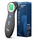 Femometer Forehead Thermometer for Adults Kids, Non Contact Infrared LCD Display Digital Baby Thermometers Body Temperature Thermometer (Black)