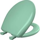 Bemis 200SLOWT 165 Toilet Seat will Slow Close, Never Round, Mint Green 