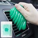 ASFSKY Car Cleaning Gel Putty Reusable Keyboard Cleaner Car Slime Cleaner Dust Cleaning Gel Universal Cleaning Putty for Car Interior Detailing Car Vent Dashboard Computer Laptop PC (90g Green)