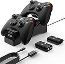YCCSKY Controller Charger for Xbox 360, Dual Controller Charging Station with 2 x1200mAh High Performance Rechargeable Battery Packs