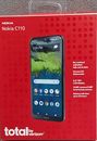 Smartphone Total by VerizonPrepago Nokia C110 4G 32GB)CDMA Red Trabajo Bloqueado - Gris
