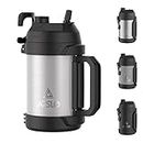 Arslo Sports Water Jug - Large Water Bottle - Large Insulated Stainless Steel Water Jug For Gym, Workouts, Basketball, Baseball, Football, Soccer - Keep Water Cold for Up To 24 Hours - 108Oz,(SS)