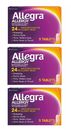 3 Pack Allegra Allergy Non-Drowsy 24Hr Relief 180mg Antihistamine Exp:01/2025