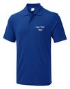 Personalised Custom Embroidered Classic Polo Shirt your text unisex workwear